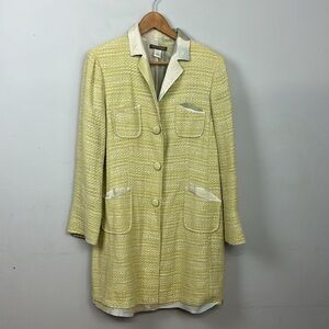 Sigrid Olsen Tweed Silk Lined Coat Sz 12